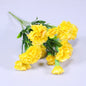 1 Bouquet Carnation,Outdoor UV Resistant No Fade Artificial Flower,Carnation Silk Forever Flowers for Home Party Wedding Decor