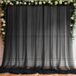 10ft X 10ft White Tulle Backdrop Curtain for Parites, Sheer Backdrop Curtains Fabric Drapes for Wedding Ceremony Arch Party Stage Decorations