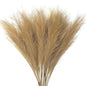 TETOU 7pcs Faux Pampas Grass 38"/3.1FT Tall Floral Large Artificial Pompous Grass Branches for Vase Filler Home Boho Decor - Mixed Brown